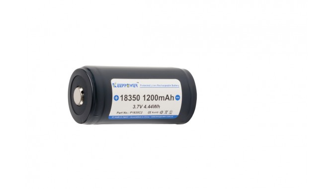 Batterie Li-ion 18350 Keeppower 1200mAh, rechargeable protégée