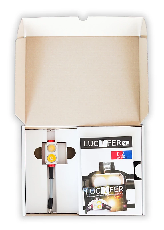 Packaging of Lucifer M6 headlamp